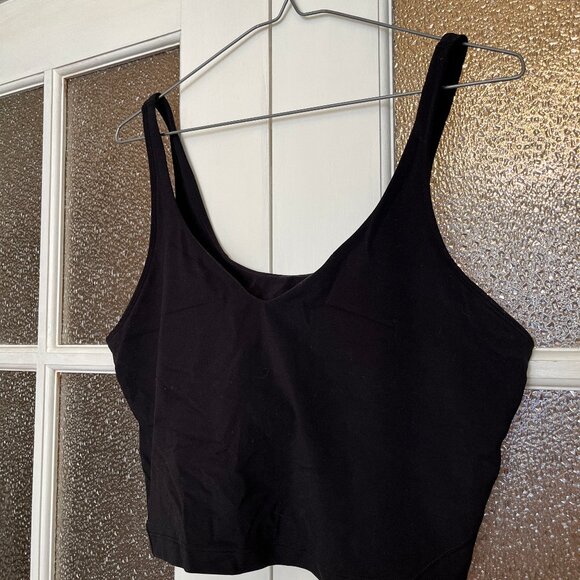 Black Align Tank Top A/B Cup- Size 14 - Picture 2 of 4